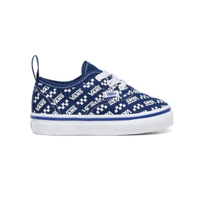 Vans Logo Repeat Elastic Laces Authentic - Çocuk Spor Ayakkabı (Mavi)